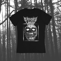 Image 3 of BLACK CROSS WORSHIP 90's BLACK METAL SKULL T-SHIRT
