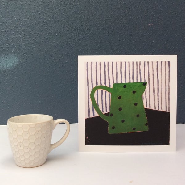 Image of ‘Spotty Green Jug’ card