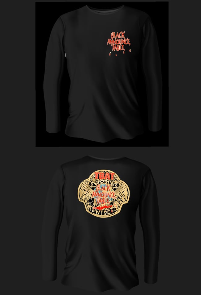 Black Announce Table - ECW Inspired T-Shirt 