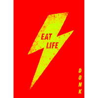Image 1 of Eat Life (Fluro Red/Yellow)