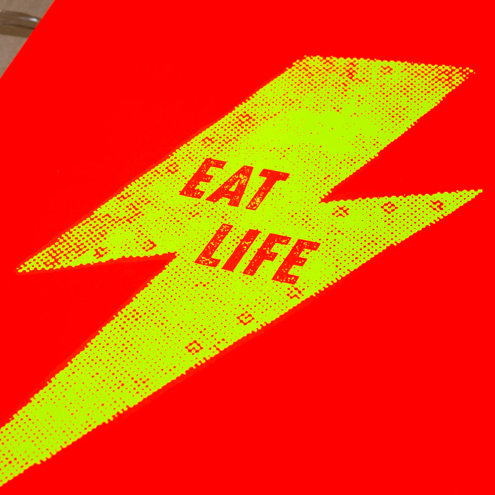 Image of Eat Life (Fluro Red/Yellow)