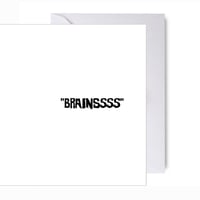 Image 3 of Eat your brains? A5 Romantic Card + Envelope (THIRTEENSINS ORIGINAL)
