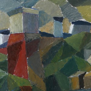 Image of Abstract, Swedish, Landscape Painting, SVEN JOHANSSON
