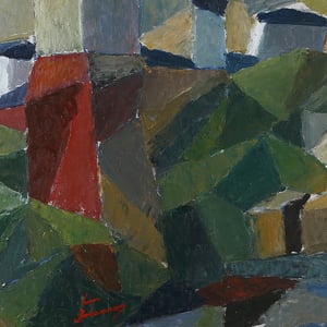 Image of Abstract, Swedish, Landscape Painting, SVEN JOHANSSON