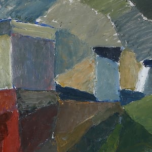 Image of Abstract, Swedish, Landscape Painting, SVEN JOHANSSON