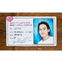Image 2 of Joe Buffalo -  Residential School - ID Card 