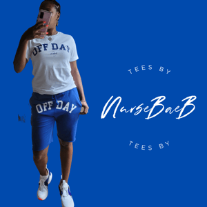 OFF DAY "Raw Edge" Short Set (ROYAL BLUE)