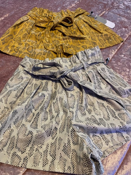 Image of Snake skin shorts 