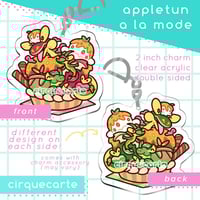 Image 3 of Appletun a la Mode 2" Double-Sided Acrylic Charm
