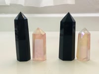 Image 1 of ROSE AURA/OBSIDIAN "SELF LOVE AND PROTECTION" TOWER SET