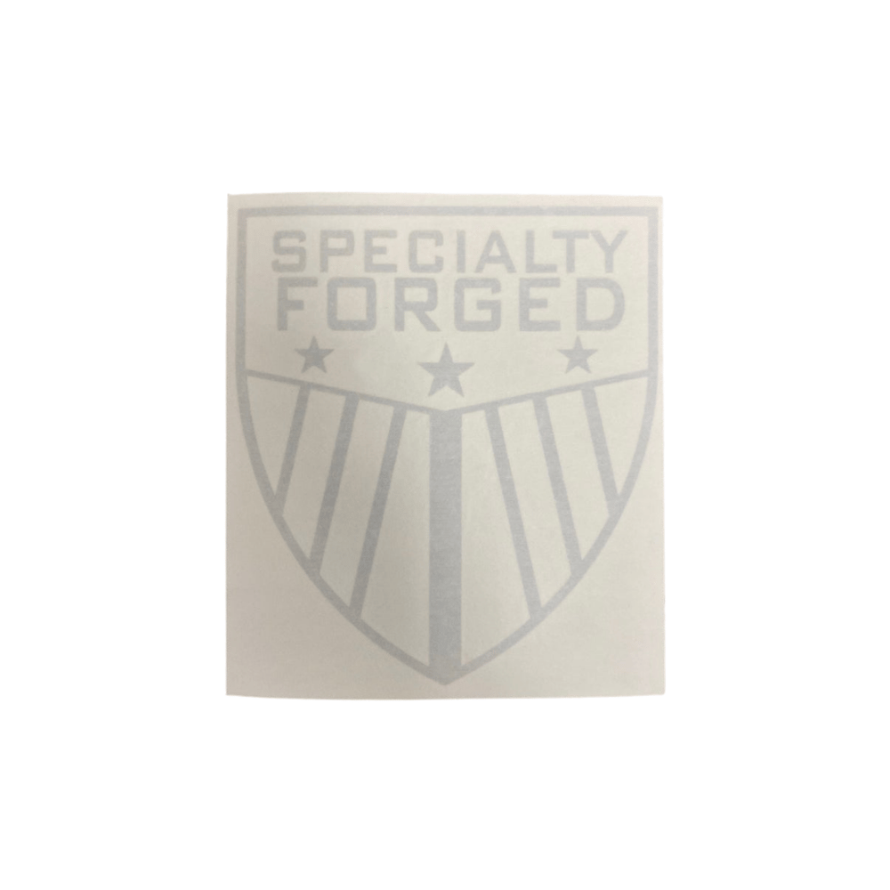 Image of SF Shield Die-Cut Decal: Brushed Silver