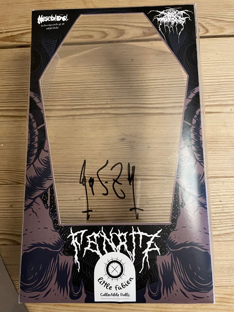 Image of Ready to ship Fenriz doll sign Fenriz.