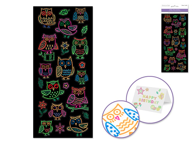 Image of Glitter Neon Stickers