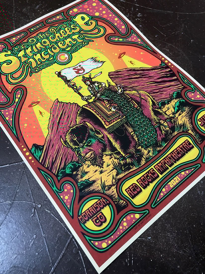 The String Cheese Incident Red Rocks 2021 Scraped Knee The Art