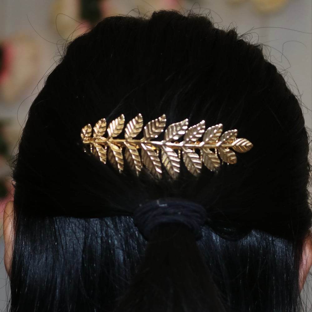 Image of Gold Leaf Hair Pin