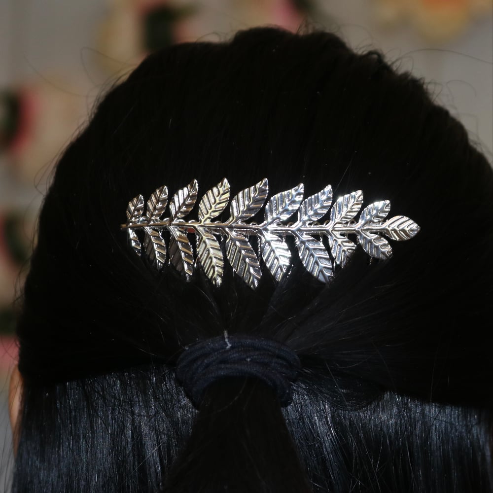 Image of Silver Leaf Hair Pin