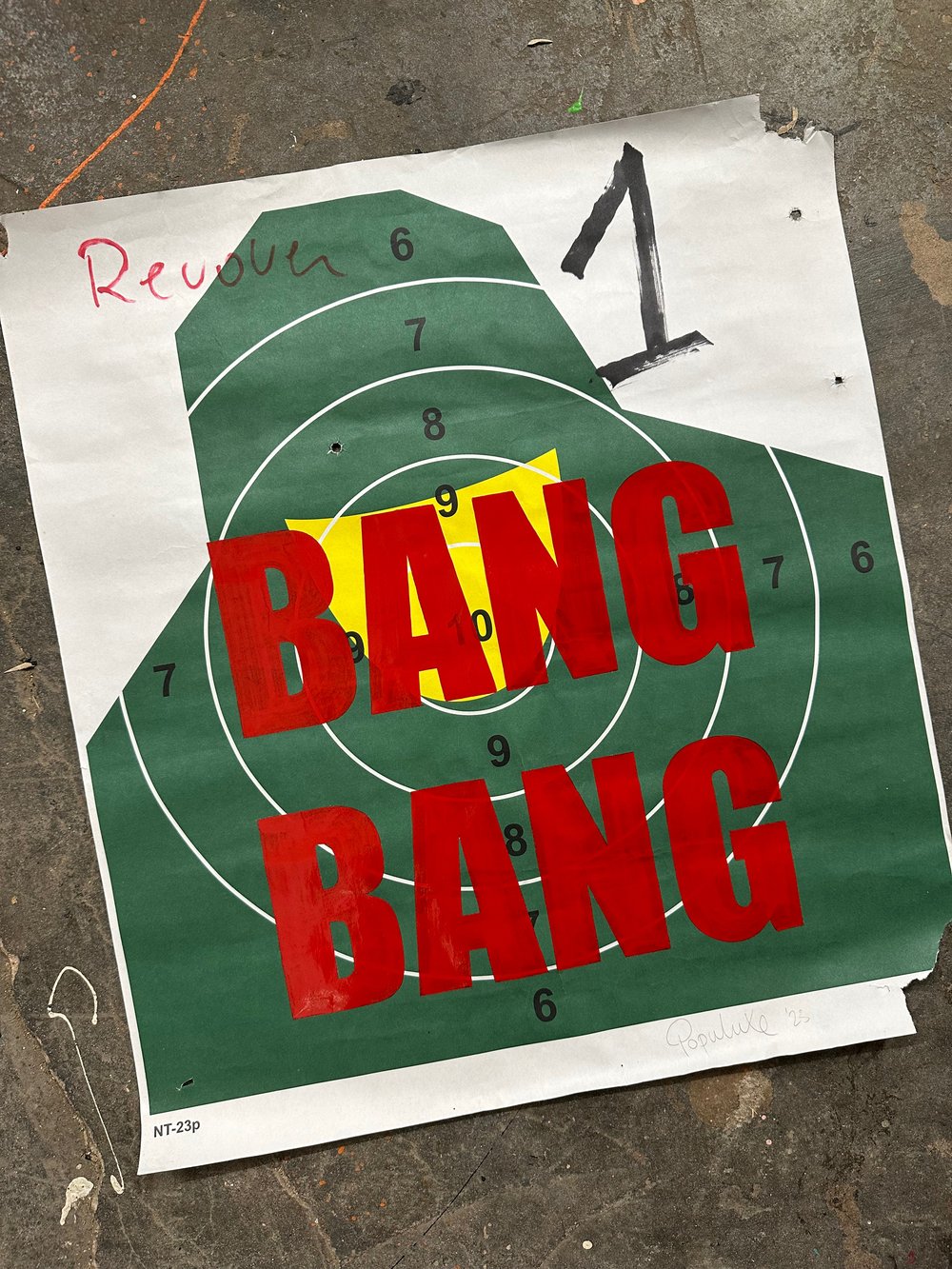 Image of Shooting Range Target Bang Bang Revolver