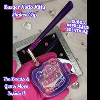 Image 2 of Pink & Purp Burger Hello Kitty Clip