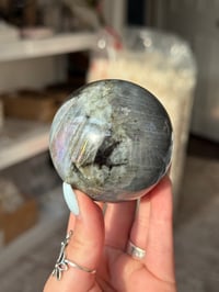 Image 4 of BLUE LABRADORITE SPHERE -MADAGASCAR- C