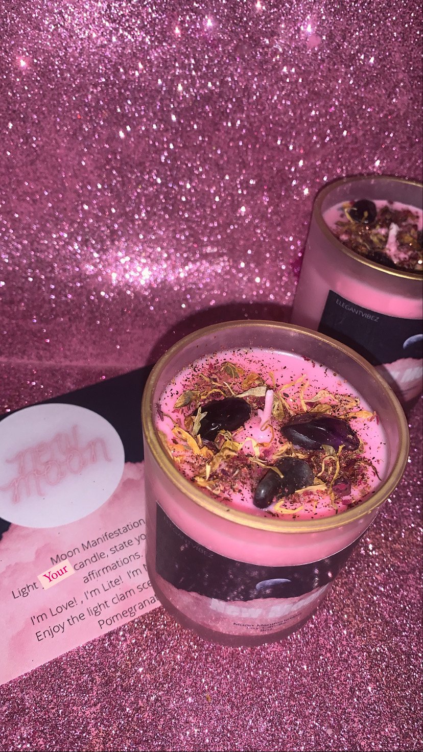 Image of New Moon” manifestation  candle (low stock)