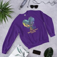 Image 4 of BadAss Raven Oldschool Unisex Sweatshirt