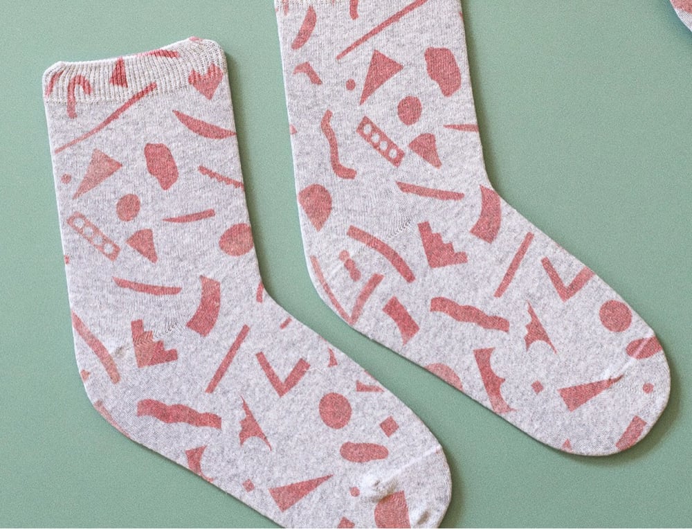 Image of PINK CUT OUTS SOCKS