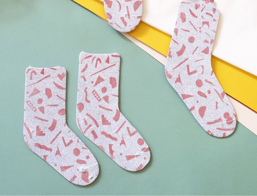 Image of PINK CUT OUTS SOCKS