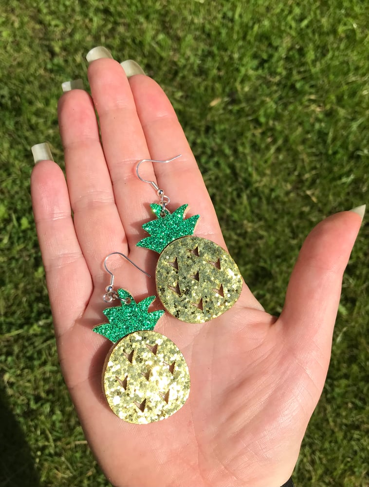 Image of Stay sweet pineapple earrings 