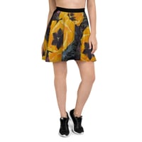 Image 2 of "Sun Gold Tulips" Skater Skirt