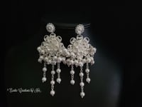 Image 1 of White Gardenia Earrings
