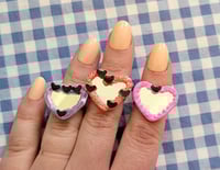 Image 1 of I <3 Bats Heart Mirror Rings (Assorted Styles)