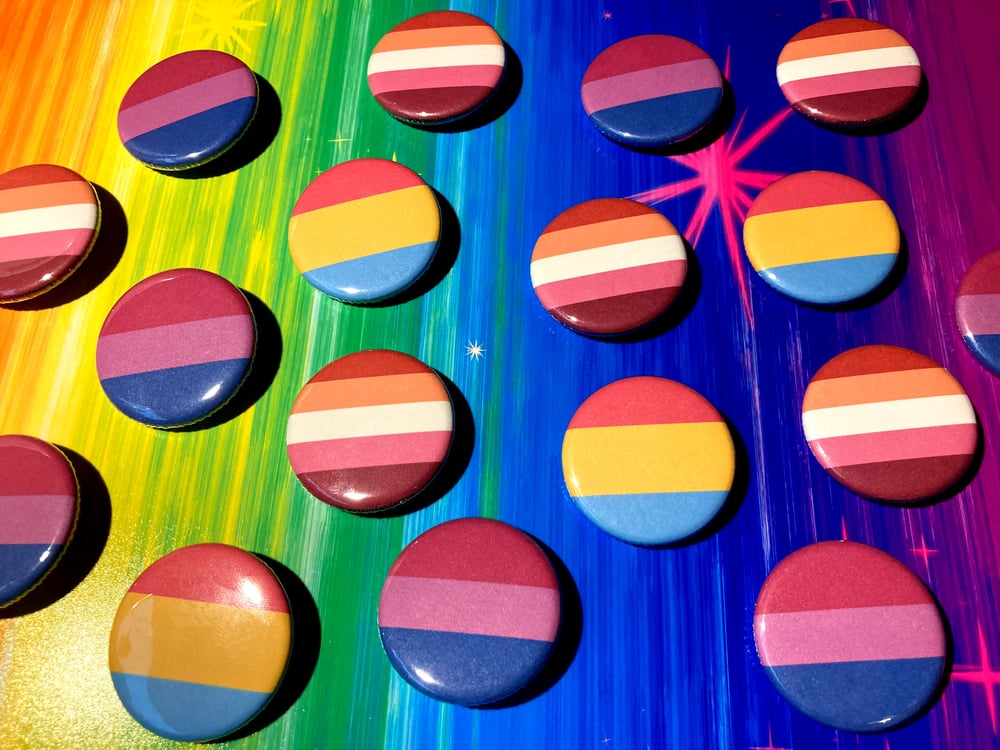 Image of PRIDE Flag Buttons