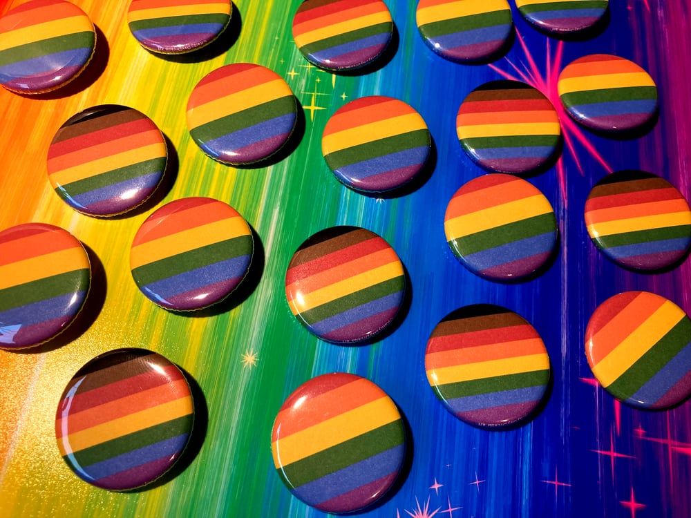 Image of PRIDE Flag Buttons