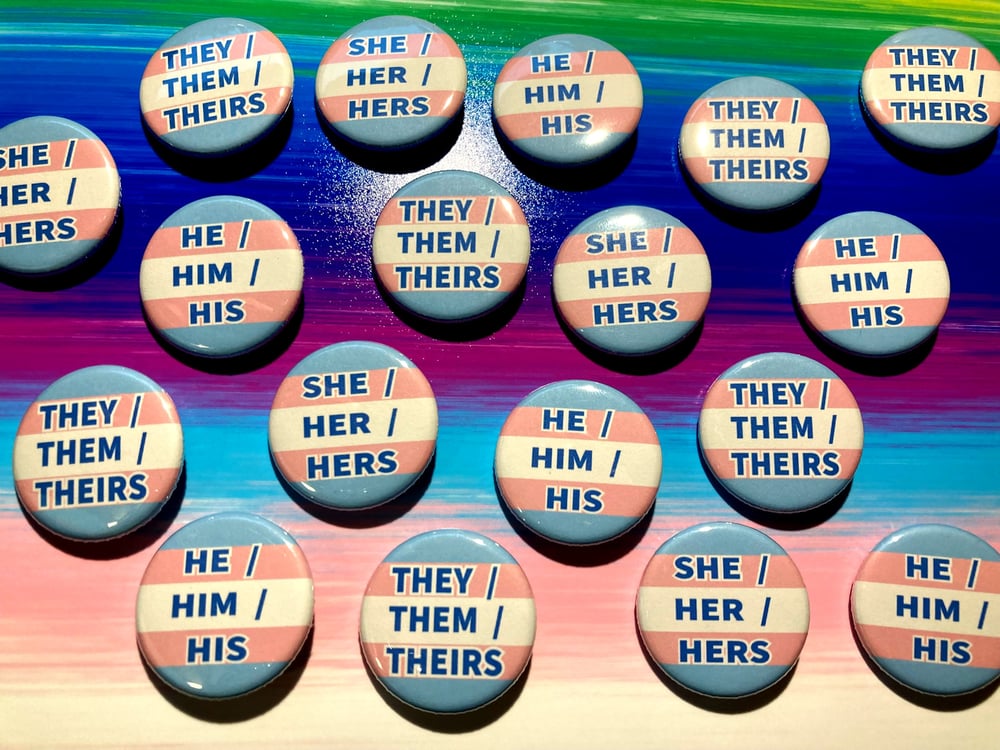 Image of Pronoun Buttons