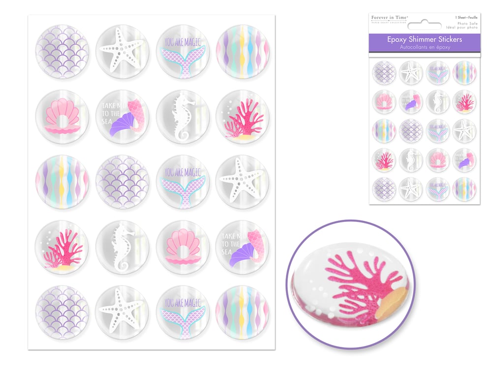 Image of Epoxy Shimmer Stickers