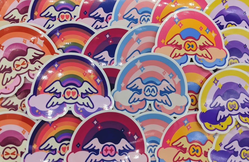 Image of Pride Cherub Stickers