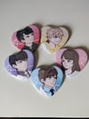 [CLEARANCE] Mr. Love Queen's Choice Heart Buttons