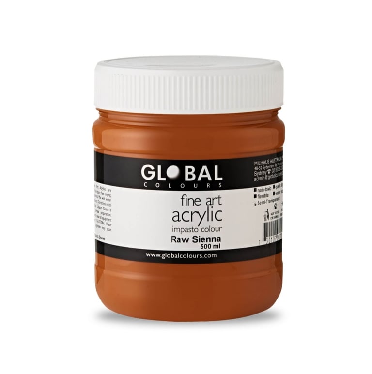 Raw Sienna- Fine Art Acrylic Impasto 500ml