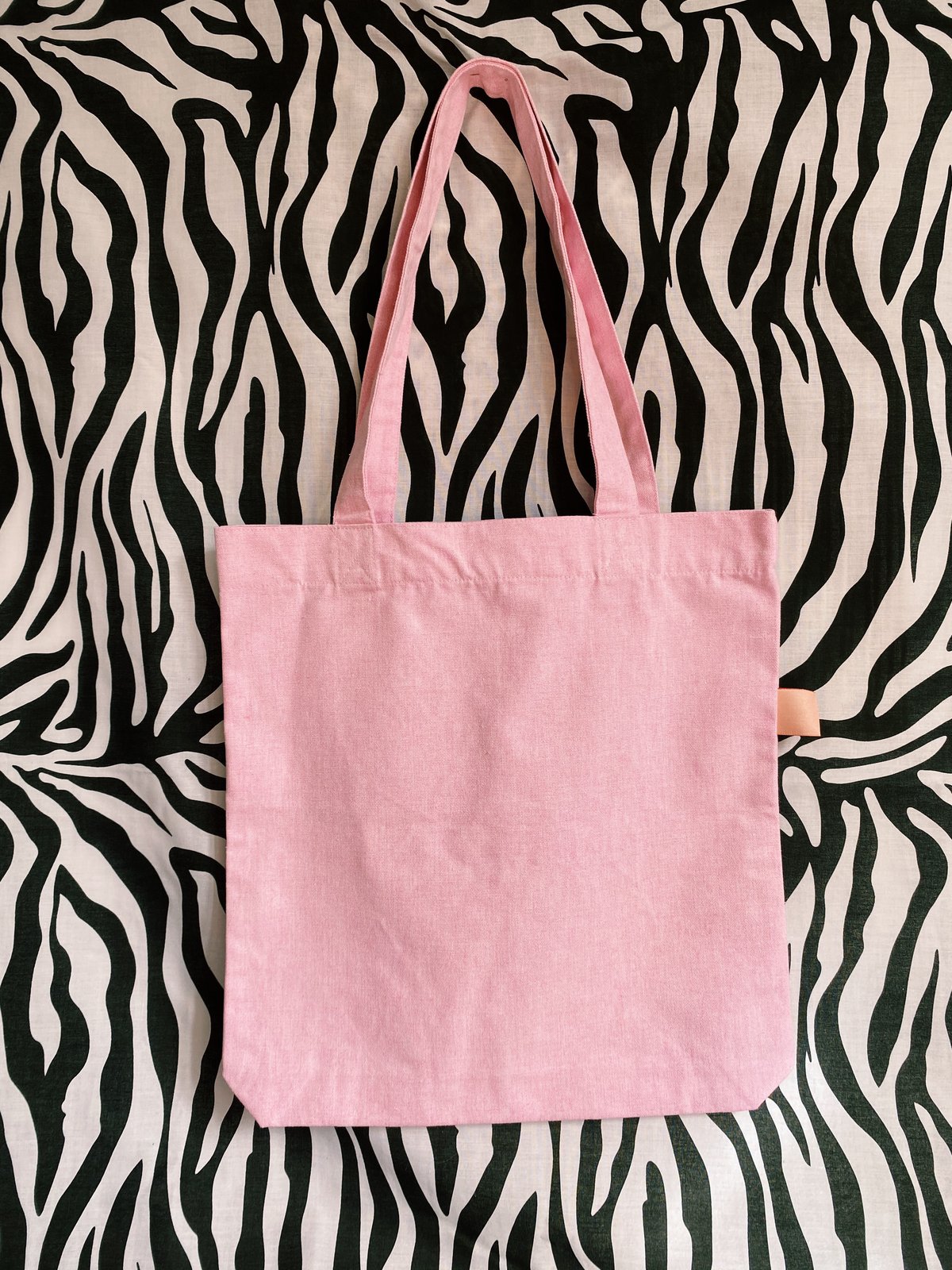 Pink best sale canvas bag