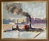 20th Century Swedish School ‘Tug under Steam’ DF