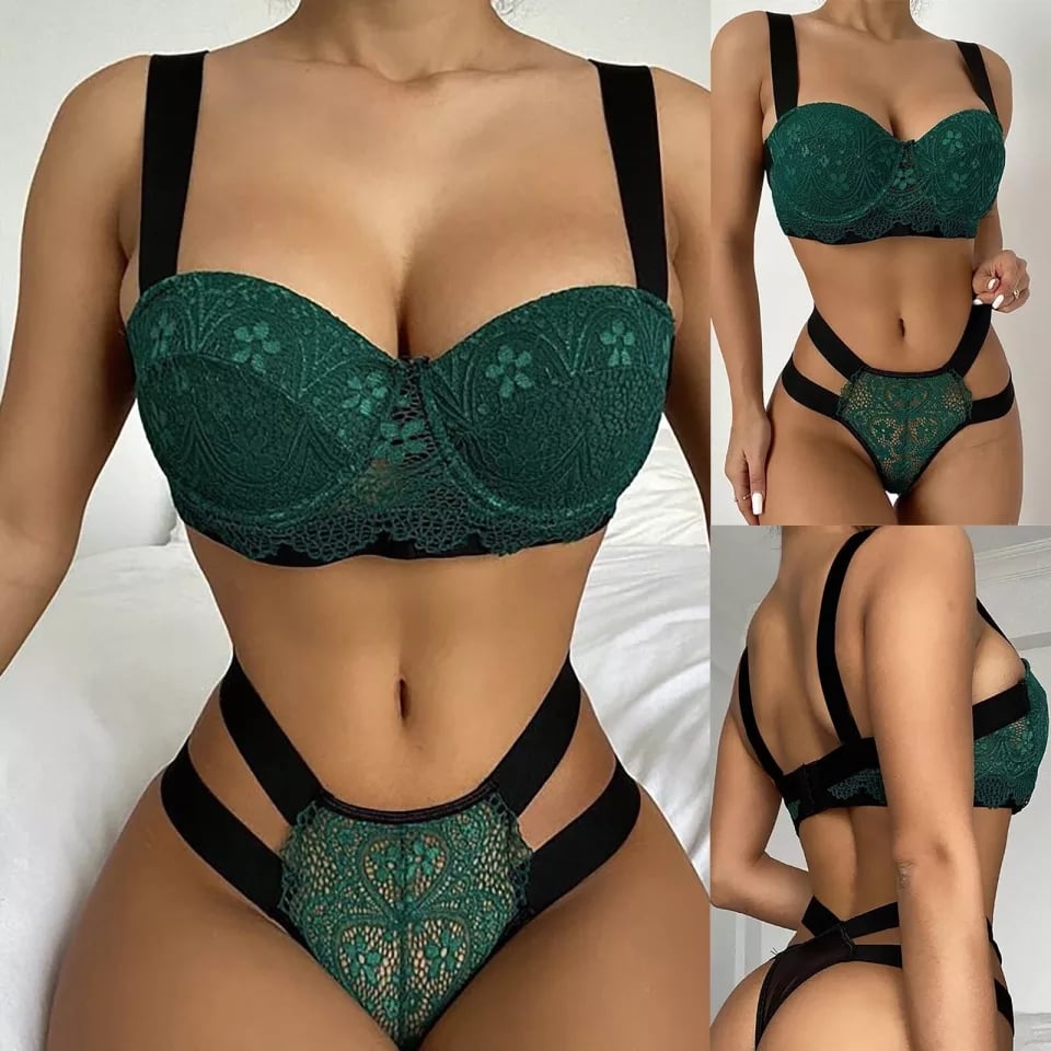 Stitching Sexy Underwear Suit