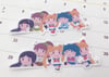 Set of 2 Sailor Guardians Clear Vinyl Sticker
