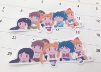 Image 1 of Set of 2 Sailor Guardians Clear Vinyl Sticker