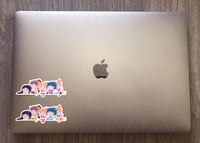 Image 2 of Set of 2 Sailor Guardians Clear Vinyl Sticker