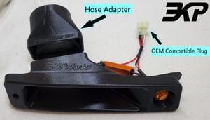 Image of 1990-1991 Honda CRX (CR-X) Passenger RIGHT Turn Signal Intake Brake Duct | AMBR LED | 3D FDM