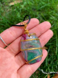 Image 3 of Vintage Glass Pendant