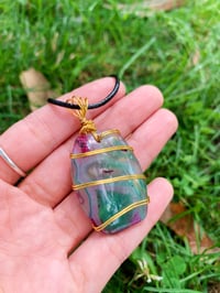 Image 1 of Vintage Glass Pendant