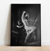 Witch poster - Preparation for the Sabbath - Witch on broom print - Witchcraft - Witch sabbath - Nud