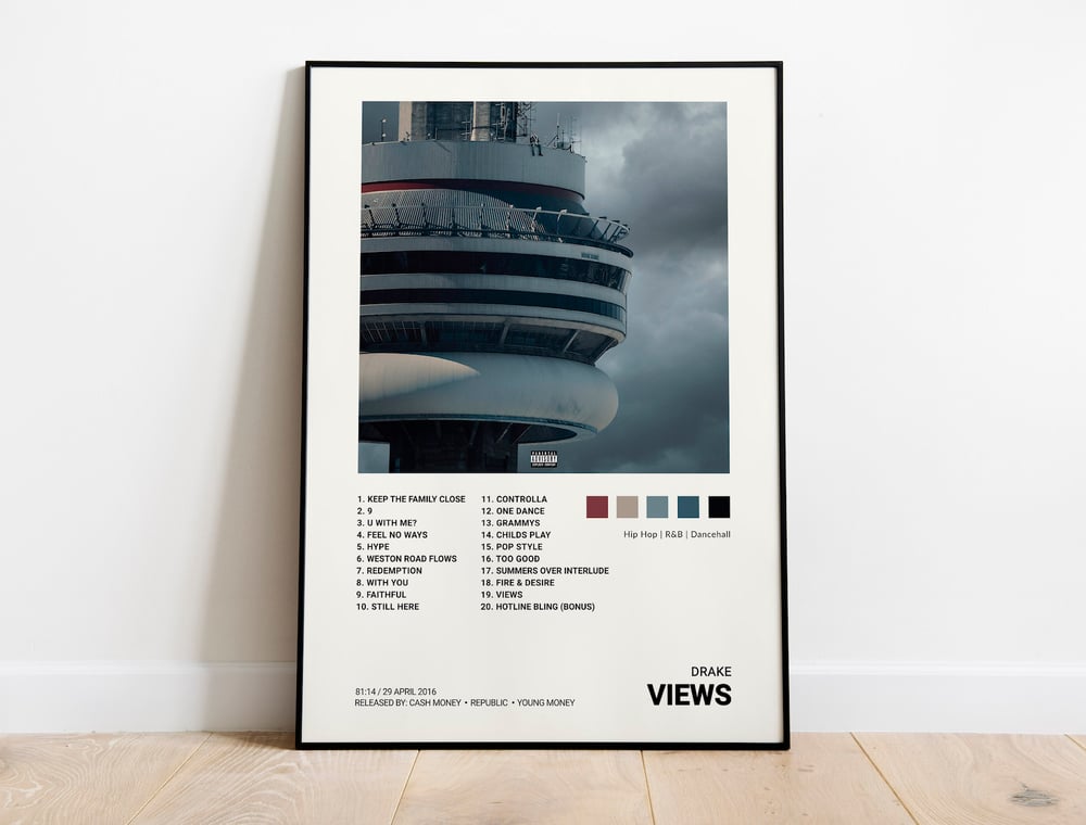 Drake - Views Album Cover Poster