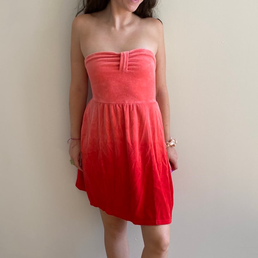 Juicy couture terry cloth strapless dress